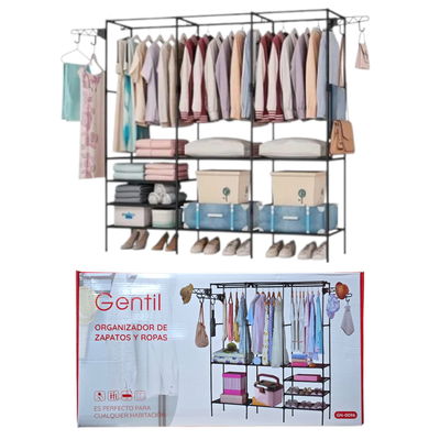 ORGANIZADOR PARA ZAPATO Y ROPA GENTIL 125*43*173CM