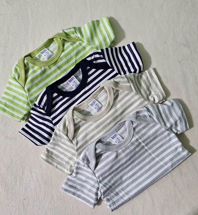 Body de Jersey rayado x 5 unidades(1 al 5)