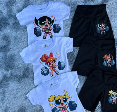 Conjunto Super poderosas premium Infantil