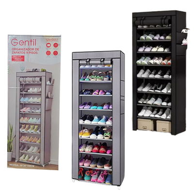 ORGANIZADOR ZAPATOS TELA 10 ESTANTE 27PA.58*30*158