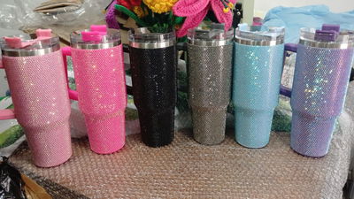 VASO QUENCHER CON STRASS BRILLO 1.2 LITROS 