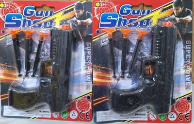 Pistolita con dardos x 5 unidades