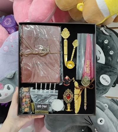 PLUMA HARRY SET GRANDE CUADERNO CUERO