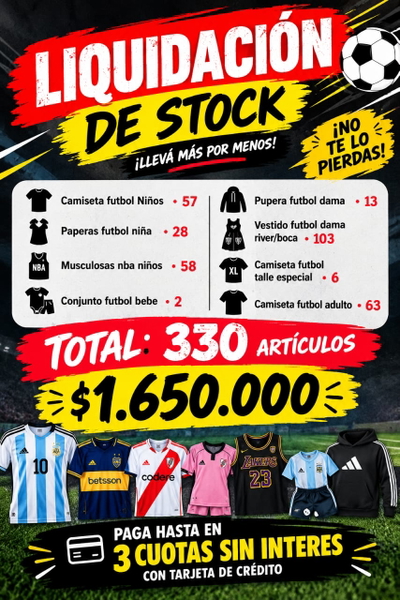 PACKS ARTÍCULO DE FUTBOL