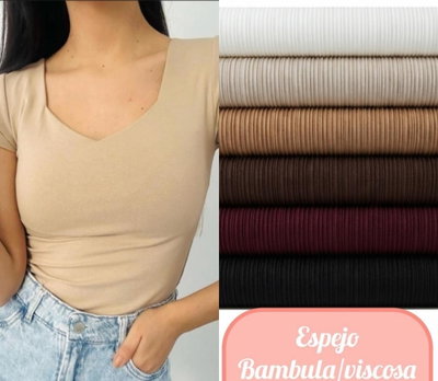 Pack x 6 remera corte espejo