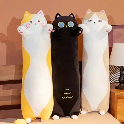 ALMOHADA LARGA GATITO SURTIDO 60CM 