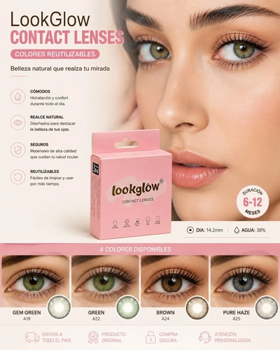 Lentes de Contacto LookGlow Colores Reutilizable