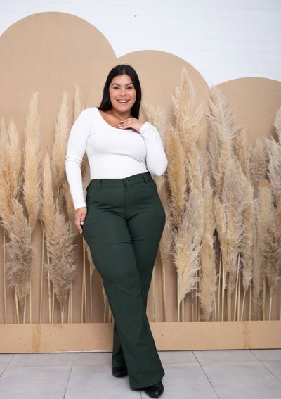 Pantalón Wide Leg bengalina 