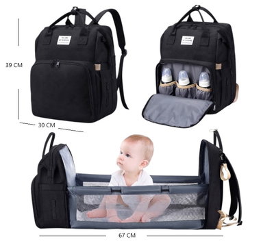 MOCHILA BOLSO MATERNAL C/CAMBIADOR Y CUNA