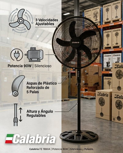 CALABRIA VENTILADOR DE PIE 20”