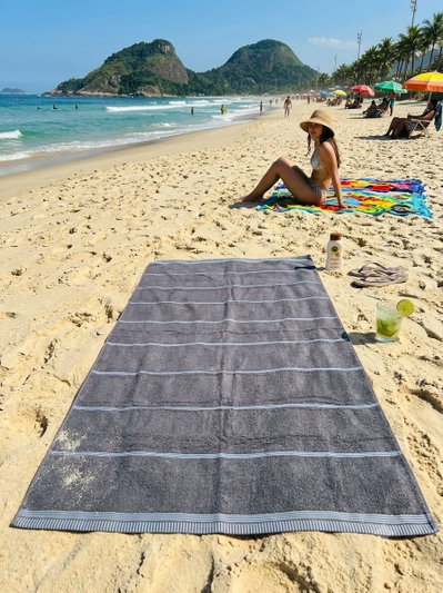 TOALLON PLAYERO RAYADA&nbsp;500GMS