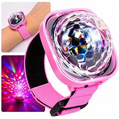 PULSERA BOLICHERA CON LUZ AUDIORITMICA DE COLORES CARGA USB