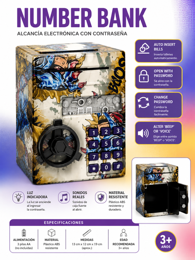 ALCANCIA CAJA FUERTE NIÑ0