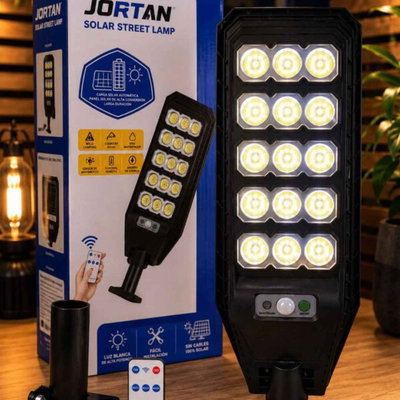 Reflector Panel Solar Jortan 15 LED Exterior Alta Potencia Control