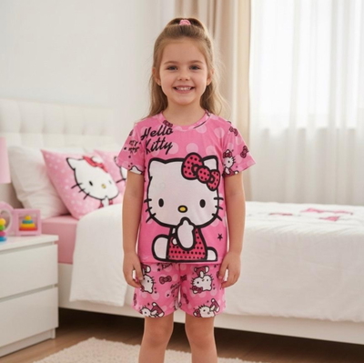 Pijama infantil niña personajes manga Corta