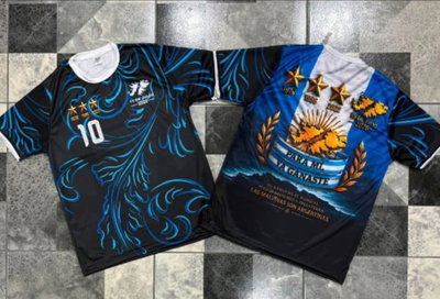 Camiseta de fútbol Sublimado suplente malvinas