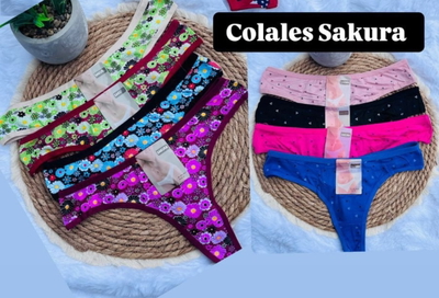 Docena de colaless Sakura estampada