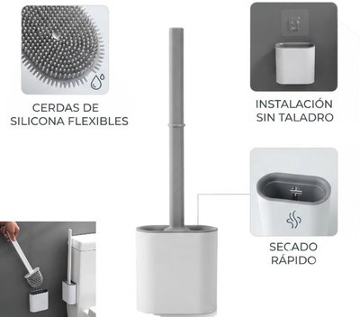 CEPILLO DE SILICONA PARA INODORO