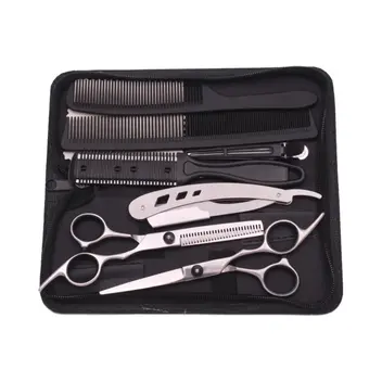 KIT DE PELUQUERIA 7 PIEZAS PLATEADA