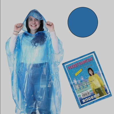 PILOTO LLUVIA DESCARTABLE ADULTO x 12PCS