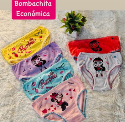 Docena de bombachita nena económica 