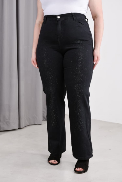 Pantalón Wide leg con strass