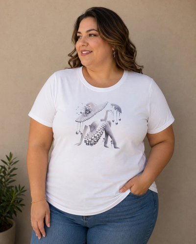 PACK X 8 - REMERAS ESTAMPADAS DE DAMA TALLE ESPECIAL 