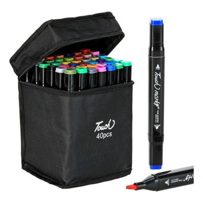 Marcadores doble punta X40PCS