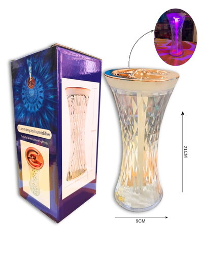 HUMIDIFICADOR VELADOR CRISTAL RGB