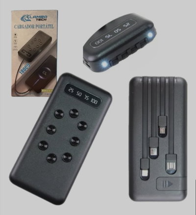 CARGADOR PORTATIL 18000MAH C/ VENTOSA LAMBO