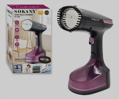 PLANCHA A VAPOR VERTICAL DE MANO SOKANY 1500W