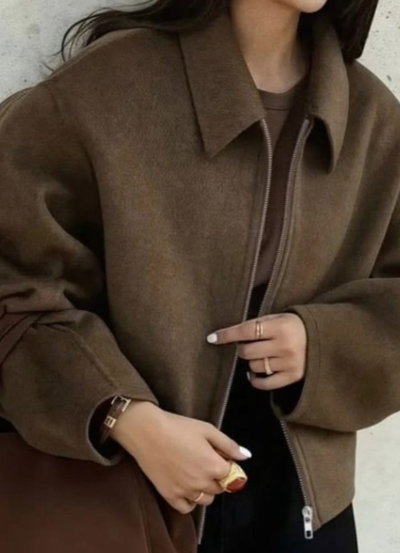 Campera Bomber paño dama
