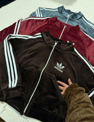Pack x 5 camperas plush Adidas dama 