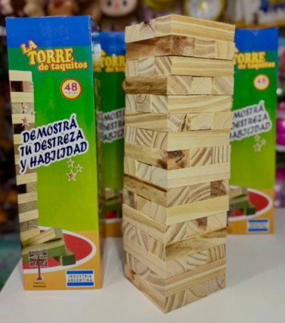 Jenga de madera 36pcs/48pcs x 3 unidades 