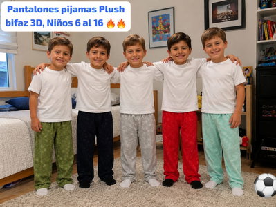 Pack x 6 - Pantalones de Plush 3D infantil 