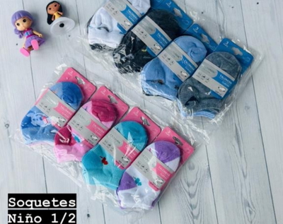 2 docenas de soquetes niños(1 de nena y 1 de nene)