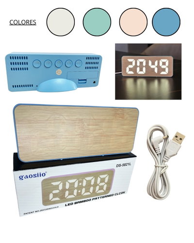 RELOJ DIGITAL LED ALARMA