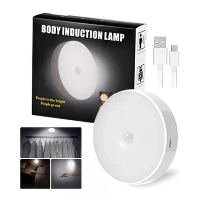 LUZ CON SENSOR RECARGABLE USB CALIDA