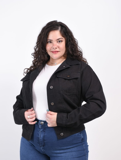 Campera clásica negra