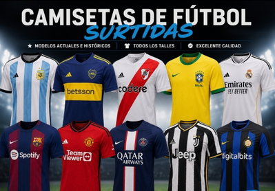 Combos de camisetas de fútbol surtidas adulto 