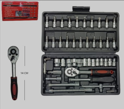 SET DE LLAVE TUBO 46PCS