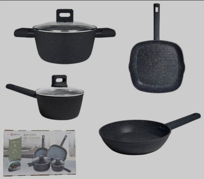 SET DE OLLAS CON ESPESOR 6 PIEZAS