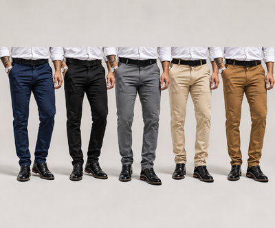 Pantalón chino de vestir de Hombre gabardina