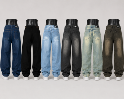 Pantalón Jean Baggy liso de Hombre