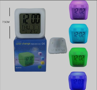RELOJ DIGITAL FECHA/ALARMA/TEMP