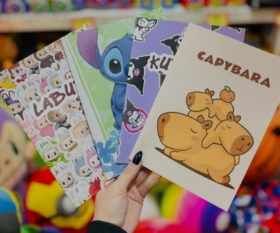Cuaderno personajes infantil x 6pcs