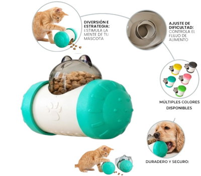 JUGUETE DISPENSADOR DE COMIDA P/MASCOTA