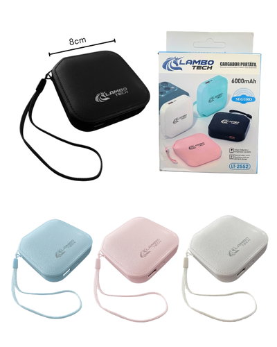 CARGADOR PORTATIL 6000MAH LAMBO TECH