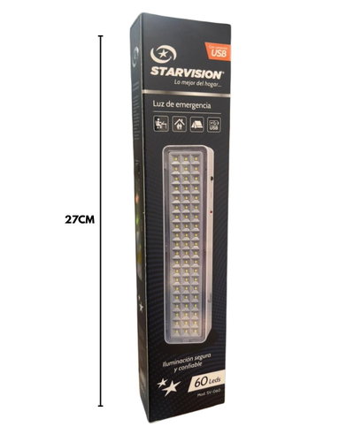 LUZ DE EMERGENCIA 60LED USB STARVISION