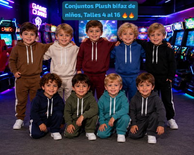 Pack x 7 - Conjuntos de plush bifaz infantil 